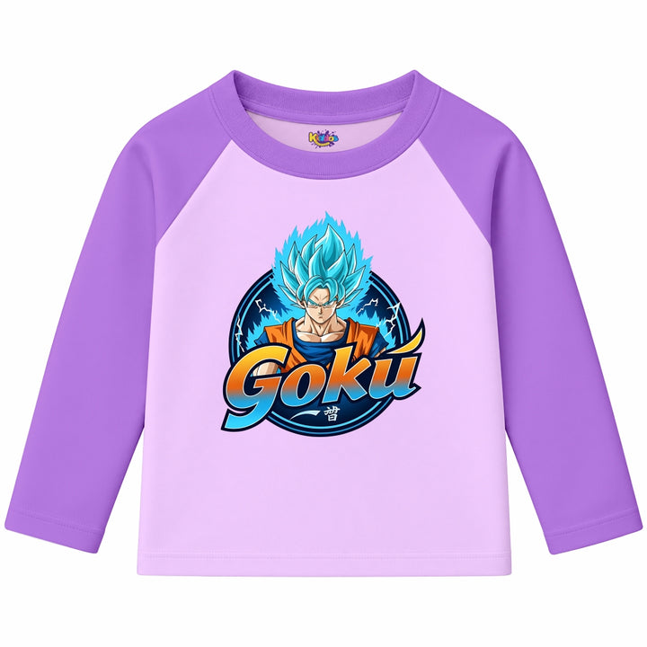 Goku Super Saiyan Blue (Ragnal Sleeve Shirt) (Copy)