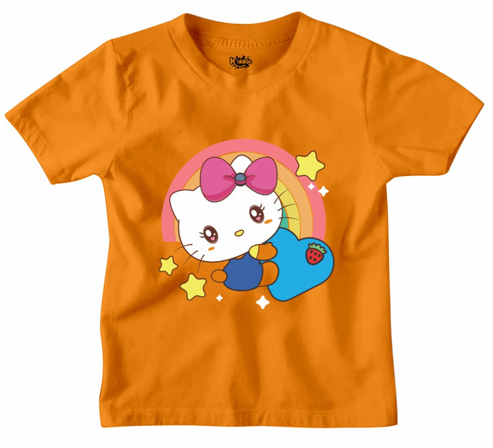 RAINBOW HELLO KITTI T-SHIRT