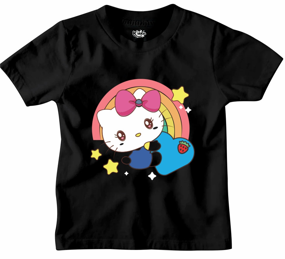 RAINBOW HELLO KITTI T-SHIRT