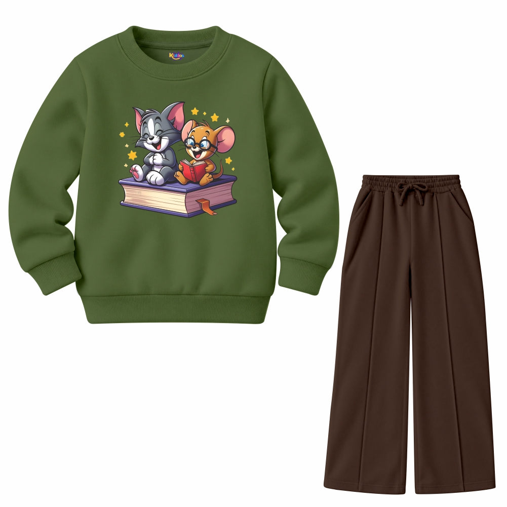 Tom & Jerry Friends Reading Book (Fleece Pair)