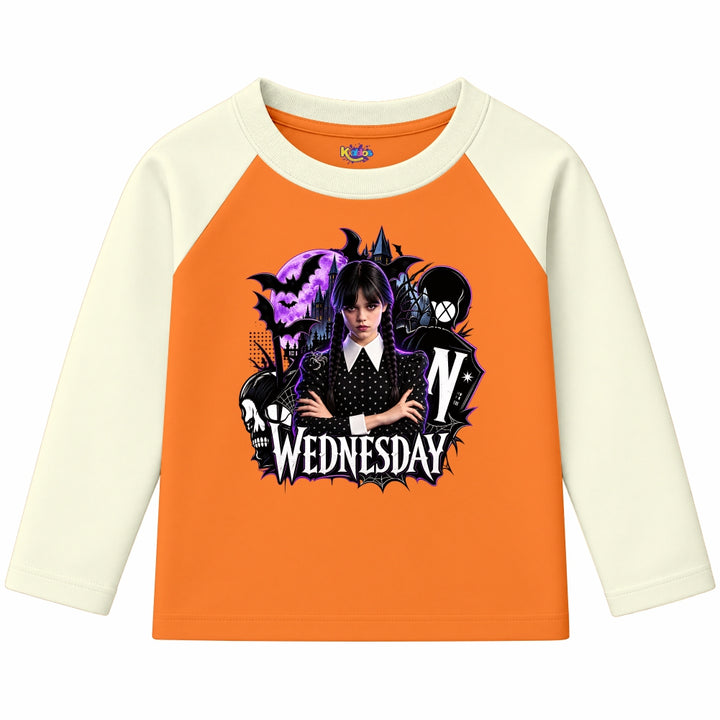 Wednesday Nevermore Academy Gothic (Ragnal Sleeve Shirt)