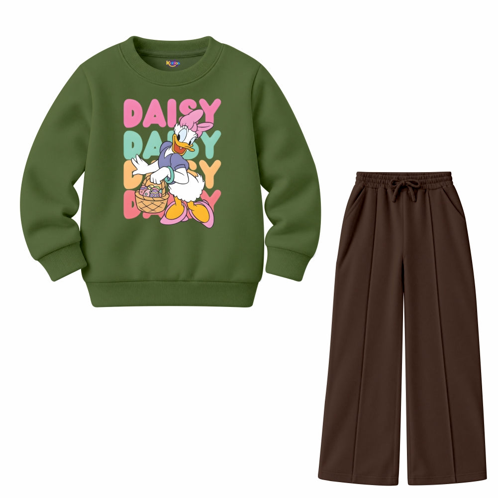 Daisy Little Girls Retro Duck (Fleece Pair)