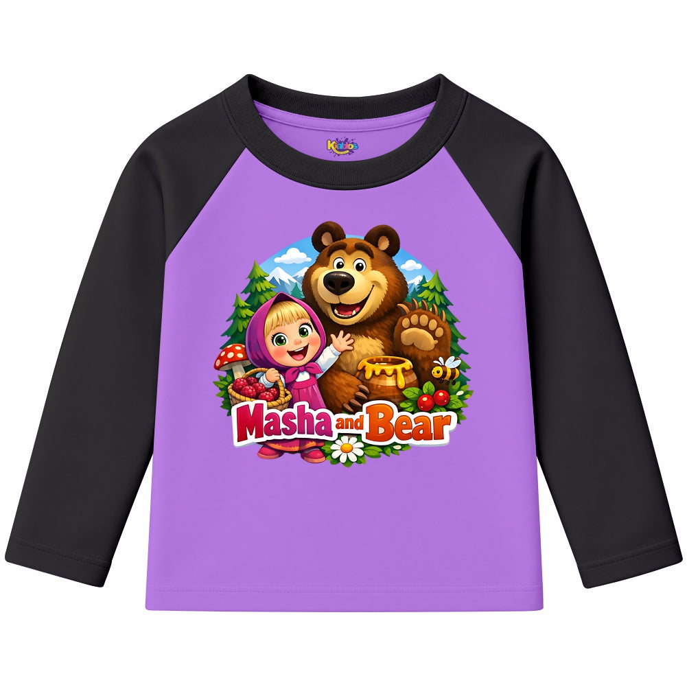 Masha and Bear (Ragnal Sleeve Shirt)