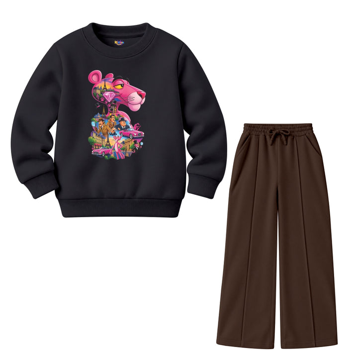 The Pink Panther with Paris diamond(Fleece Pair)