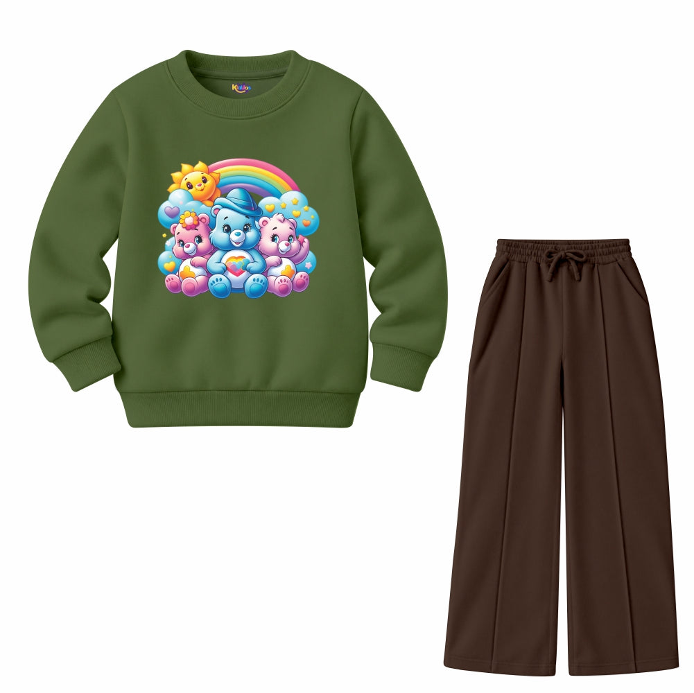 Girls Rainbow Bears (Fleece Pair)