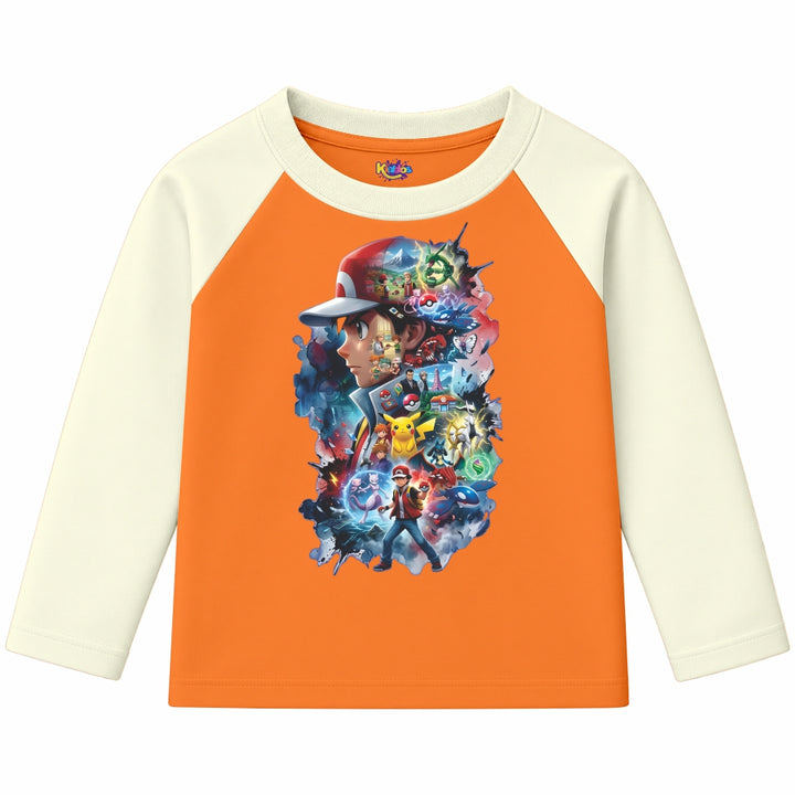 Ash Pokemon (Ragnal Sleeve Shirt)