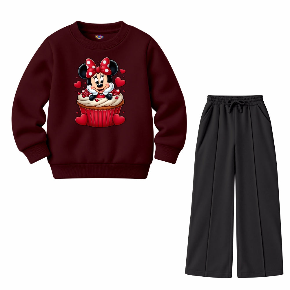 Mickey Heart Cup Cake (Fleece Pair)