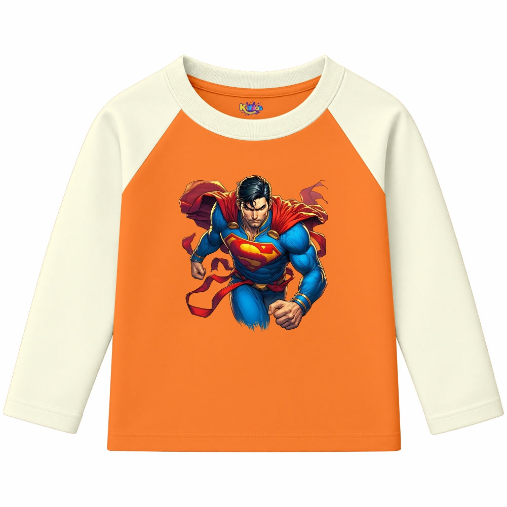 Superman Man of Steel (Ragnal Sleeve Shirt)
