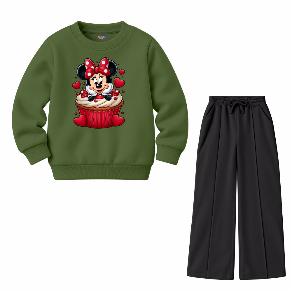 Mickey Heart Cup Cake (Fleece Pair)