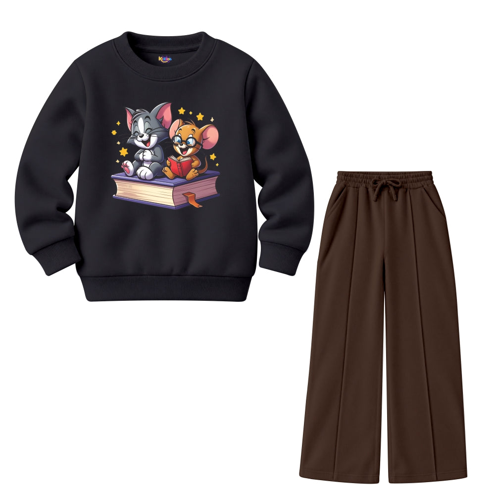 Tom & Jerry Friends Reading Book (Fleece Pair)
