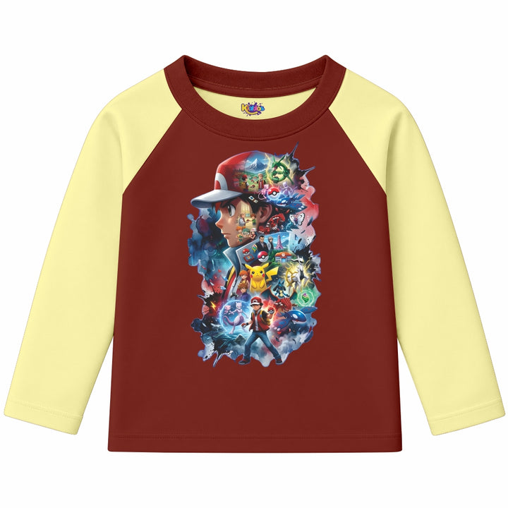 Ash Pokemon (Ragnal Sleeve Shirt)
