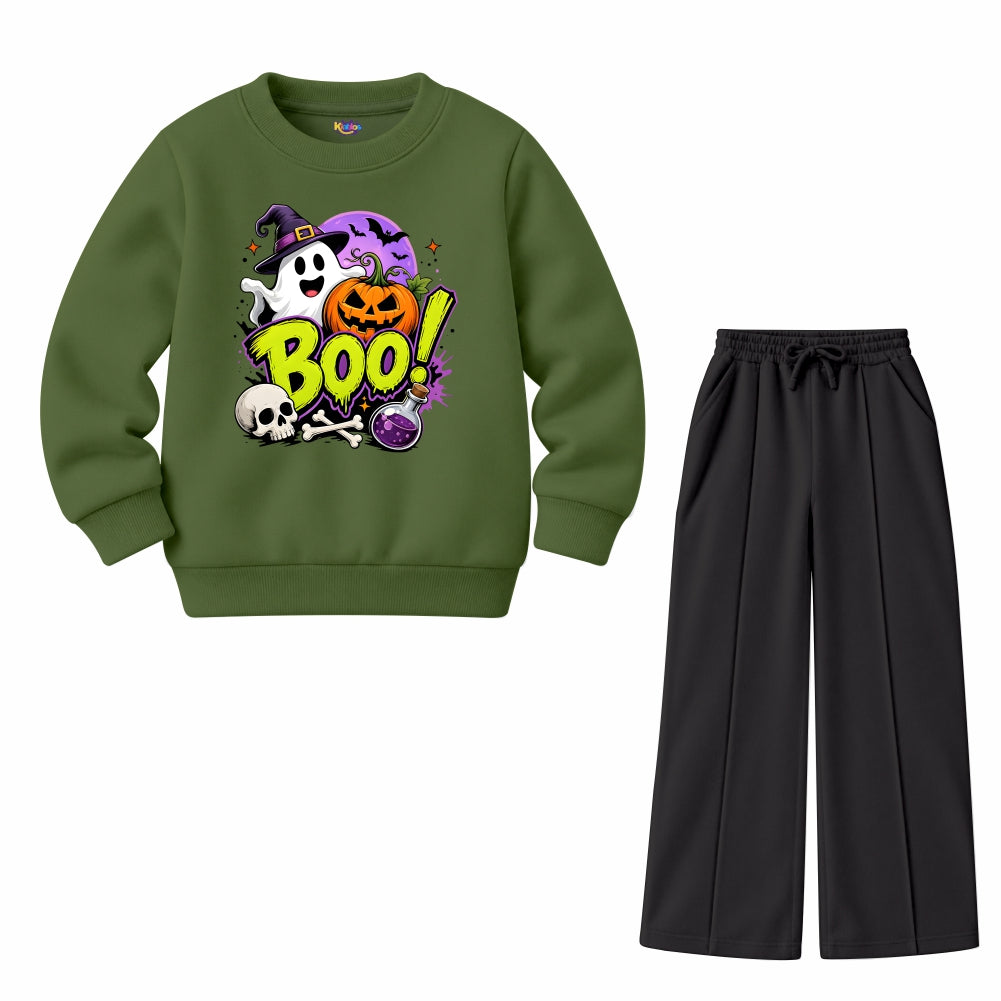 Boo Ghost Halloween (Fleece Pair)