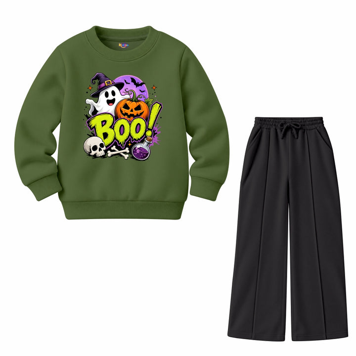 Boo Ghost Halloween (Fleece Pair)