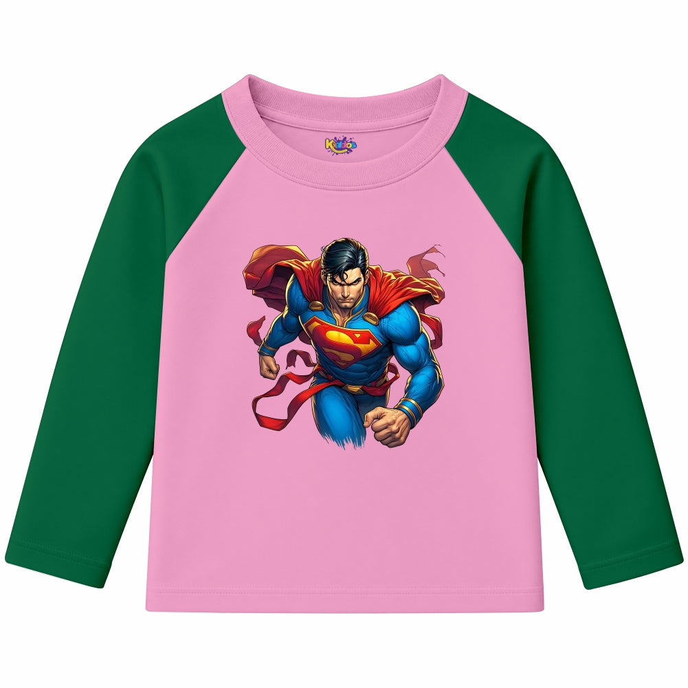 Superman Man of Steel (Ragnal Sleeve Shirt)