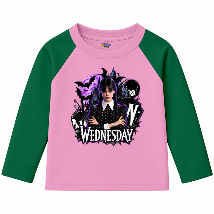 Wednesday Nevermore Academy Gothic (Ragnal Sleeve Shirt)