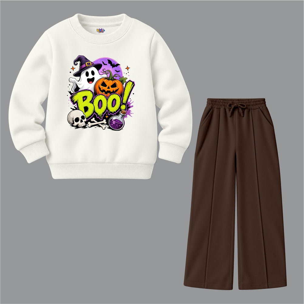Boo Ghost Halloween (Fleece Pair)