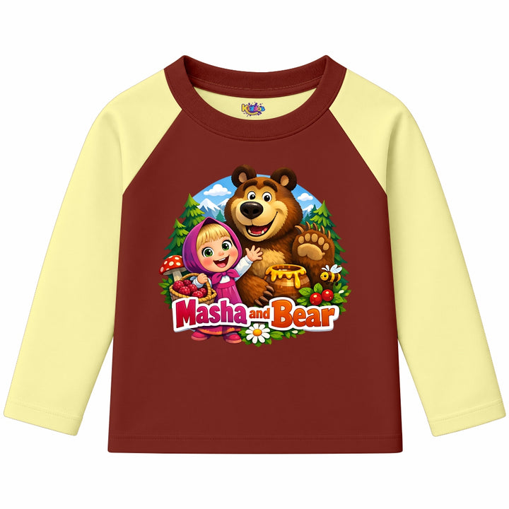 Masha and Bear (Ragnal Sleeve Shirt)