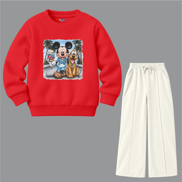 Mickey & Pluto Beach (Fleece Pair)