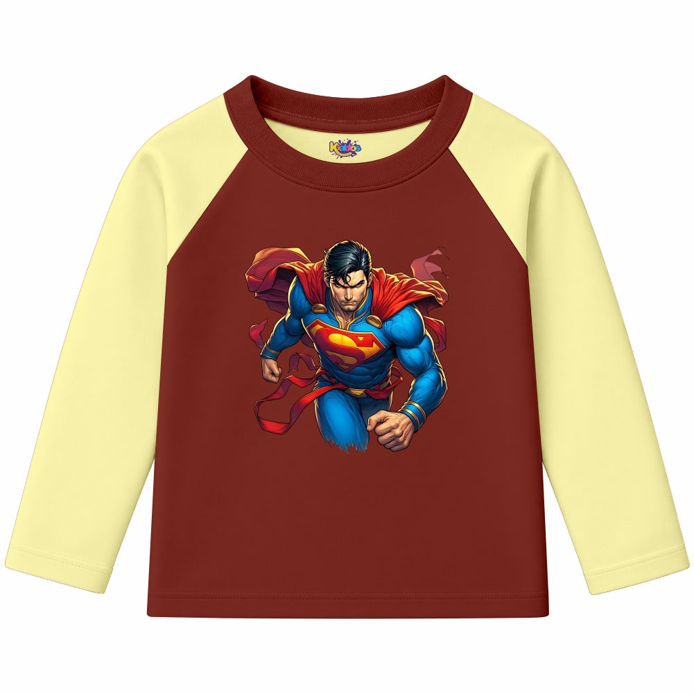 Superman Man of Steel (Ragnal Sleeve Shirt)
