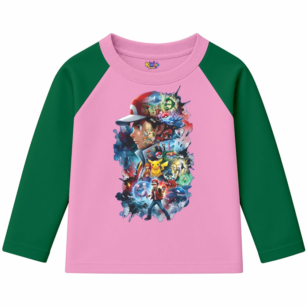 Ash Pokemon (Ragnal Sleeve Shirt)