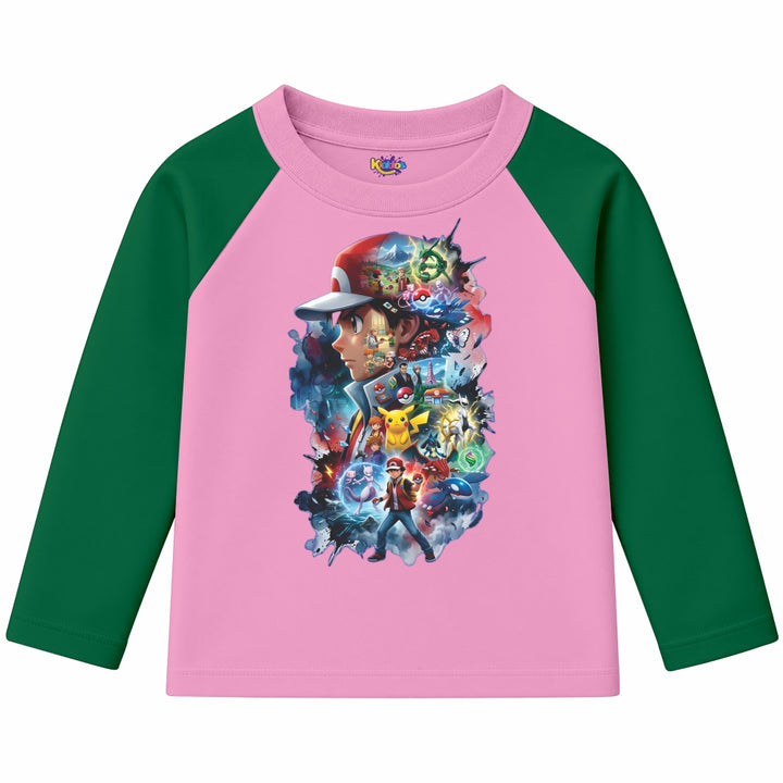 Ash Pokemon (Ragnal Sleeve Shirt)