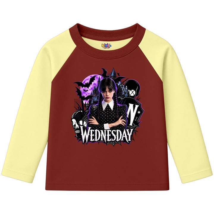 Wednesday Nevermore Academy Gothic (Ragnal Sleeve Shirt)