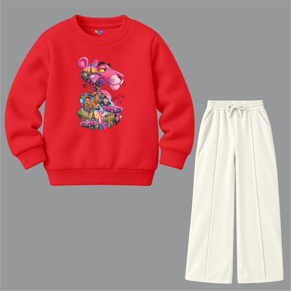 The Pink Panther with Paris diamond(Fleece Pair)