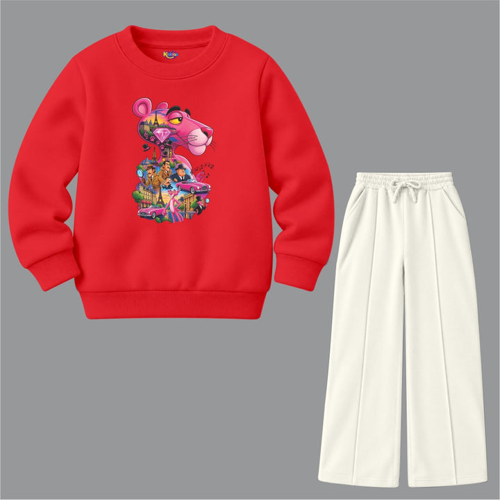 The Pink Panther with Paris diamond(Fleece Pair)