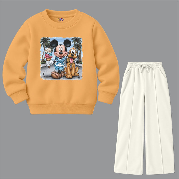 Mickey & Pluto Beach (Fleece Pair)