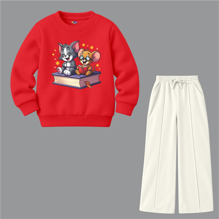 Tom & Jerry Friends Reading Book (Fleece Pair)