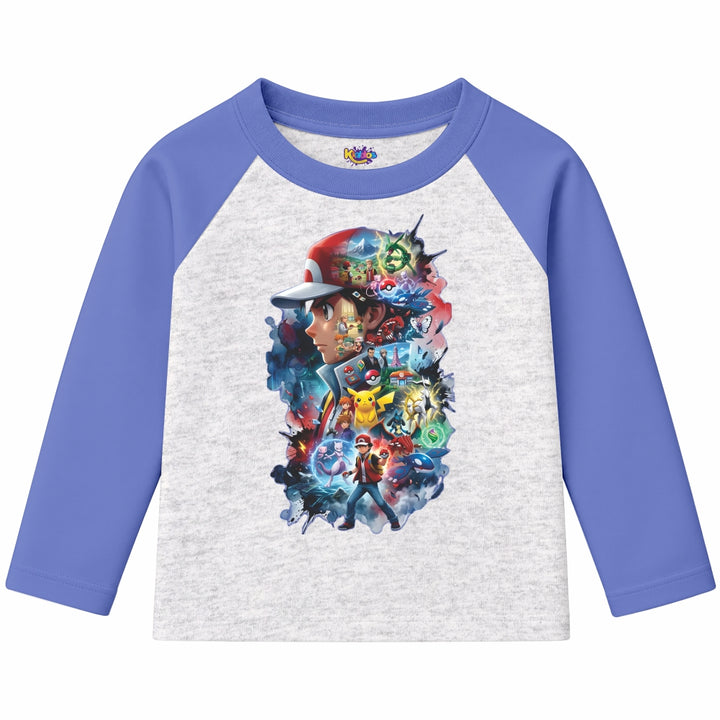 Ash Pokemon (Ragnal Sleeve Shirt)