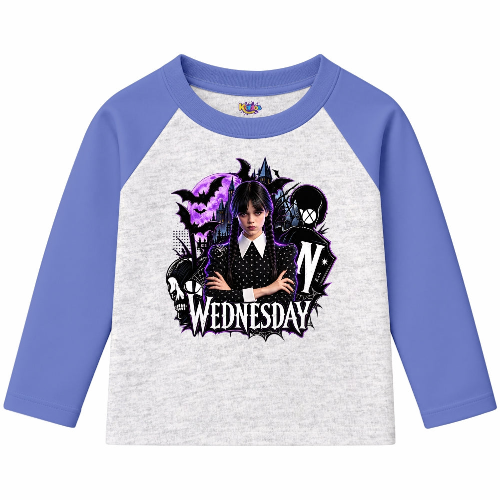 Wednesday Nevermore Academy Gothic (Ragnal Sleeve Shirt)