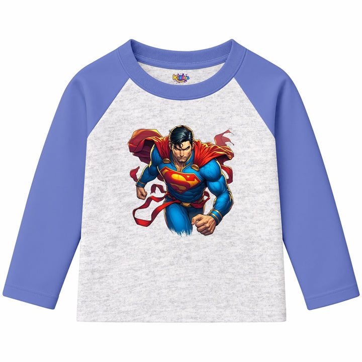 Superman Man of Steel (Ragnal Sleeve Shirt)