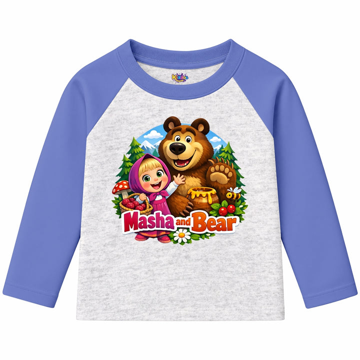 Masha and Bear (Ragnal Sleeve Shirt)