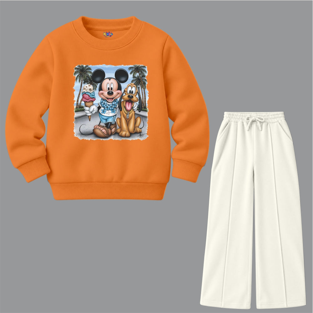 Mickey & Pluto Beach (Fleece Pair)