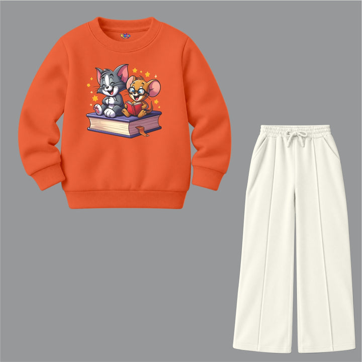 Tom & Jerry Friends Reading Book (Fleece Pair)