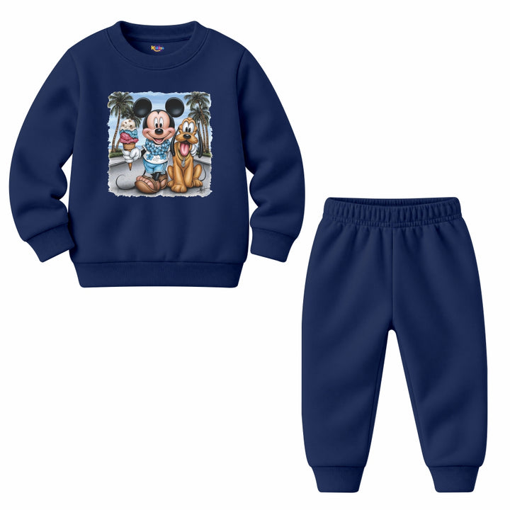 Mickey & Pluto Beach (Fleece Pair)