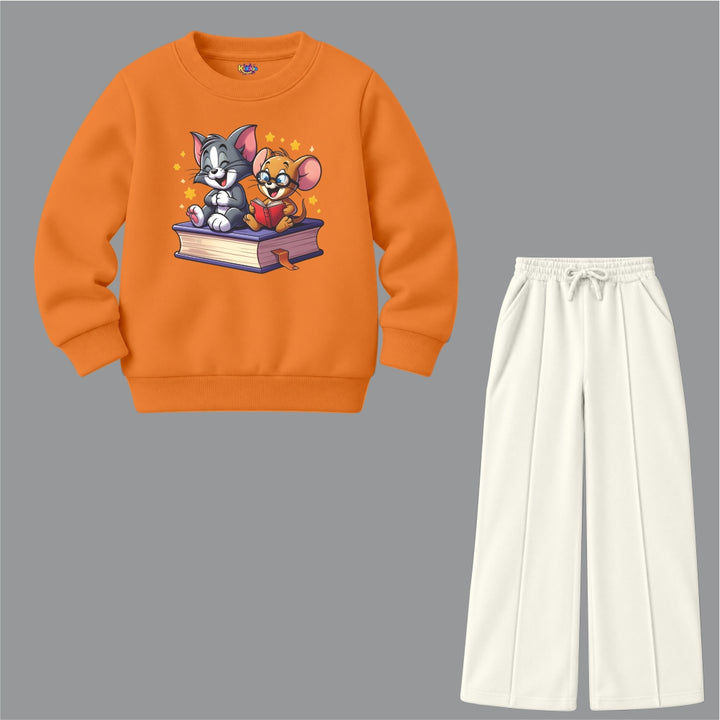 Tom & Jerry Friends Reading Book (Fleece Pair)