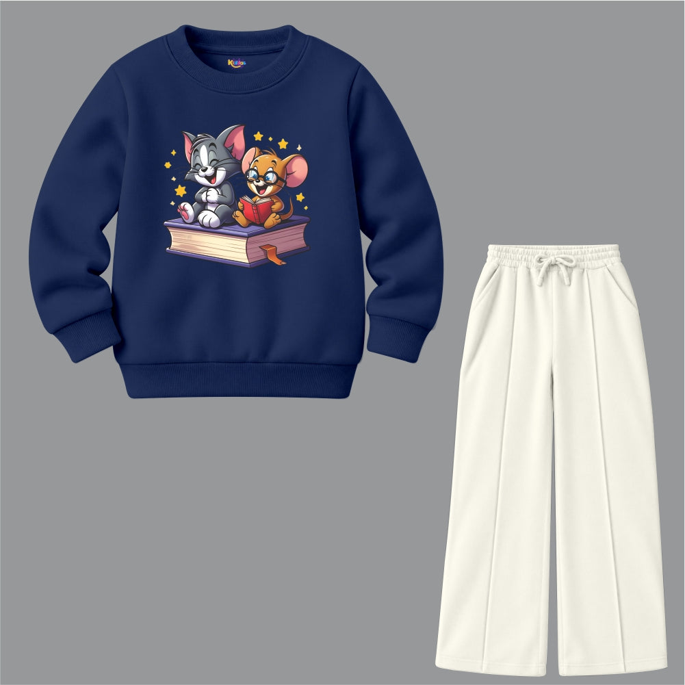 Tom & Jerry Friends Reading Book (Fleece Pair)