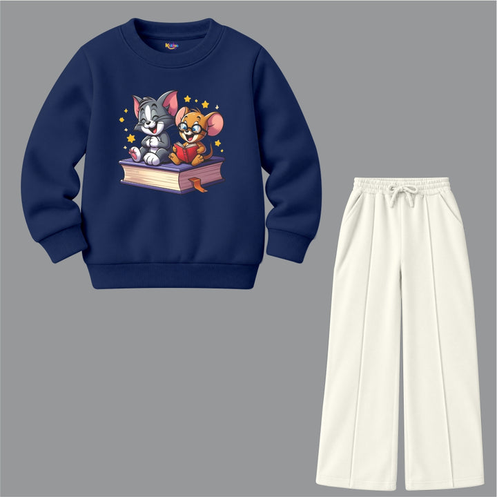 Tom & Jerry Friends Reading Book (Fleece Pair)