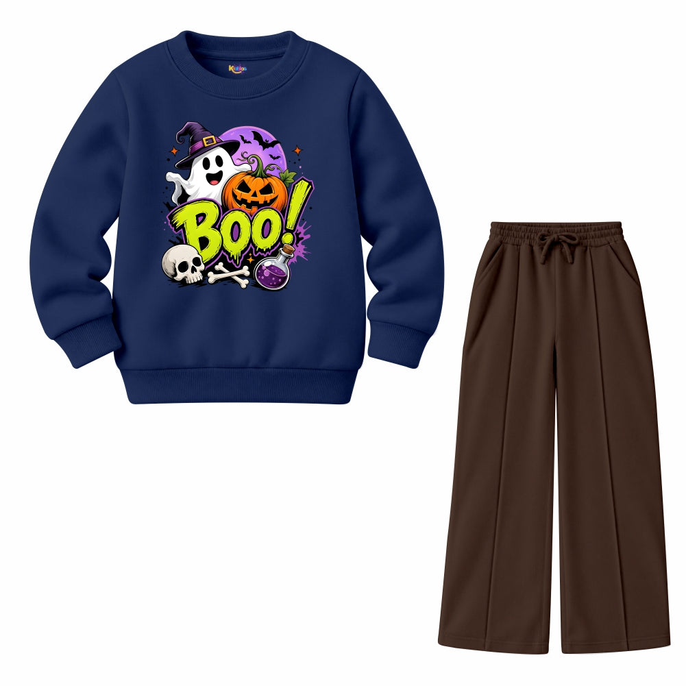 Boo Ghost Halloween (Fleece Pair)