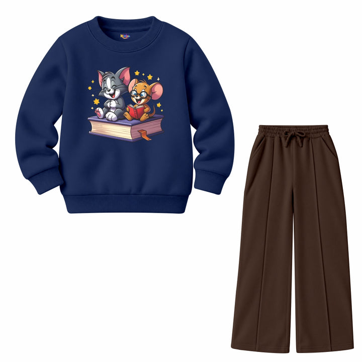 Tom & Jerry Friends Reading Book (Fleece Pair)