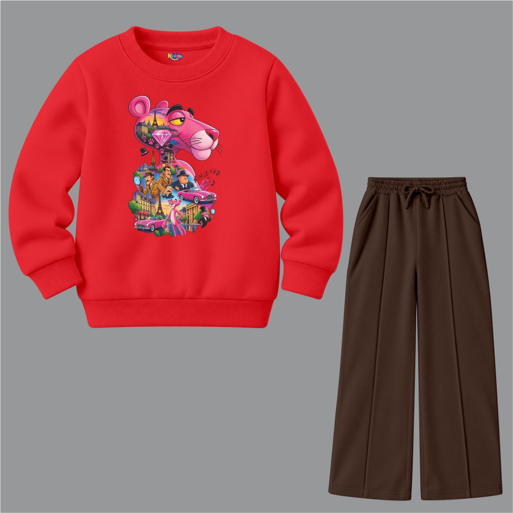 The Pink Panther with Paris diamond(Fleece Pair)