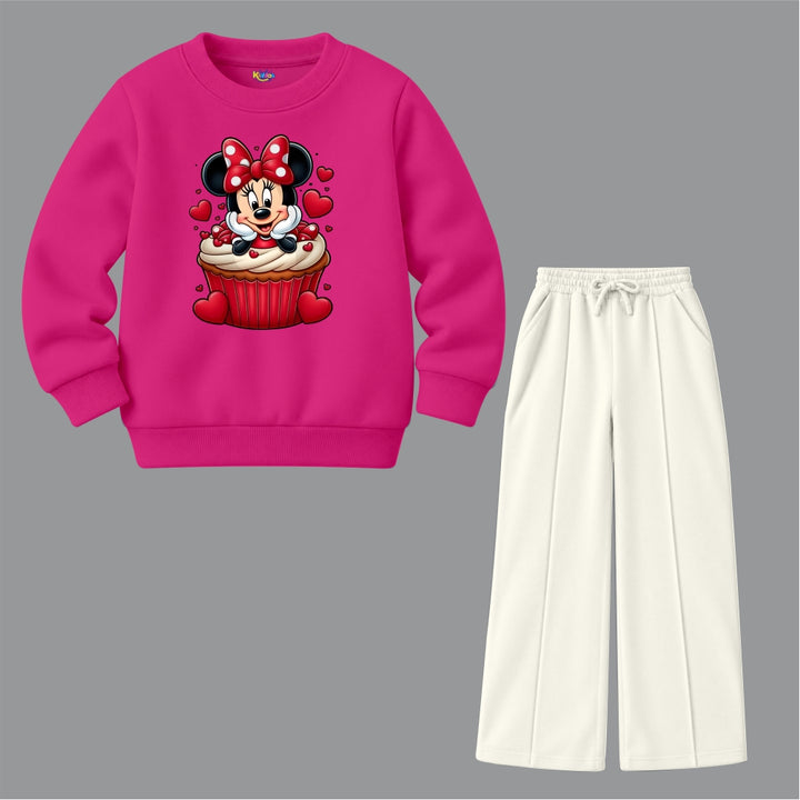 Mickey Heart Cup Cake (Fleece Pair)