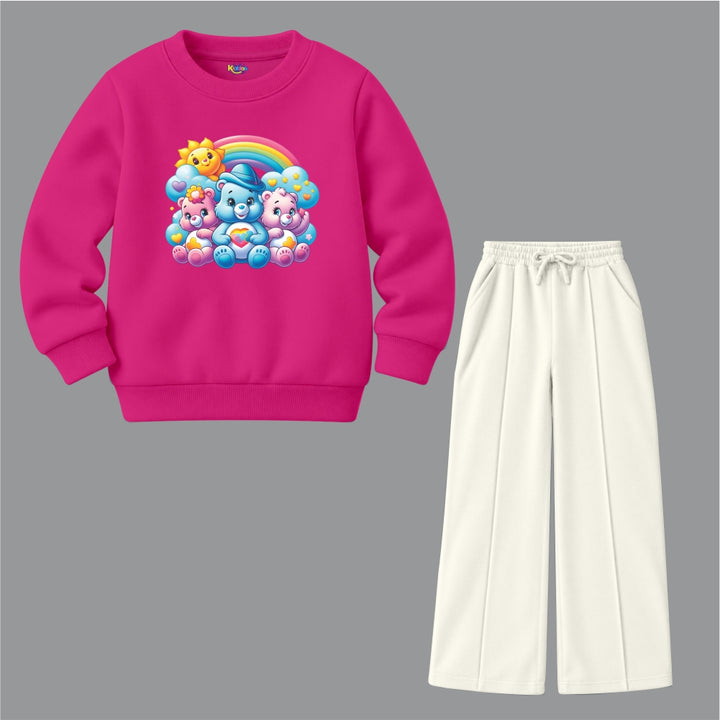 Girls Rainbow Bears (Fleece Pair)