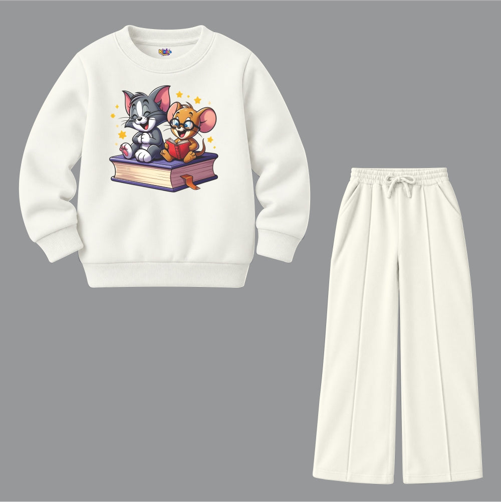 Tom & Jerry Friends Reading Book (Fleece Pair)