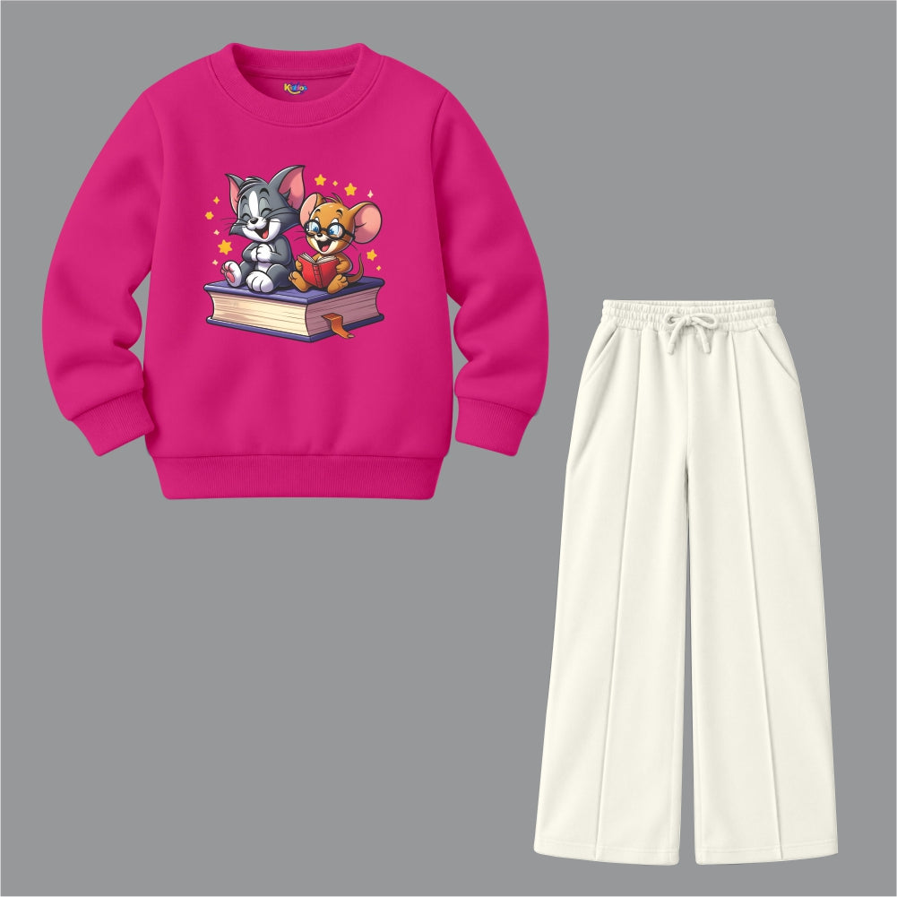 Tom & Jerry Friends Reading Book (Fleece Pair)