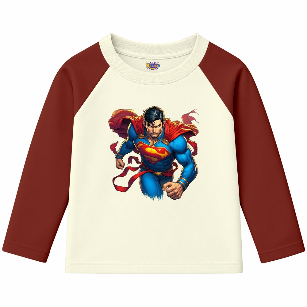 Superman Man of Steel (Ragnal Sleeve Shirt)