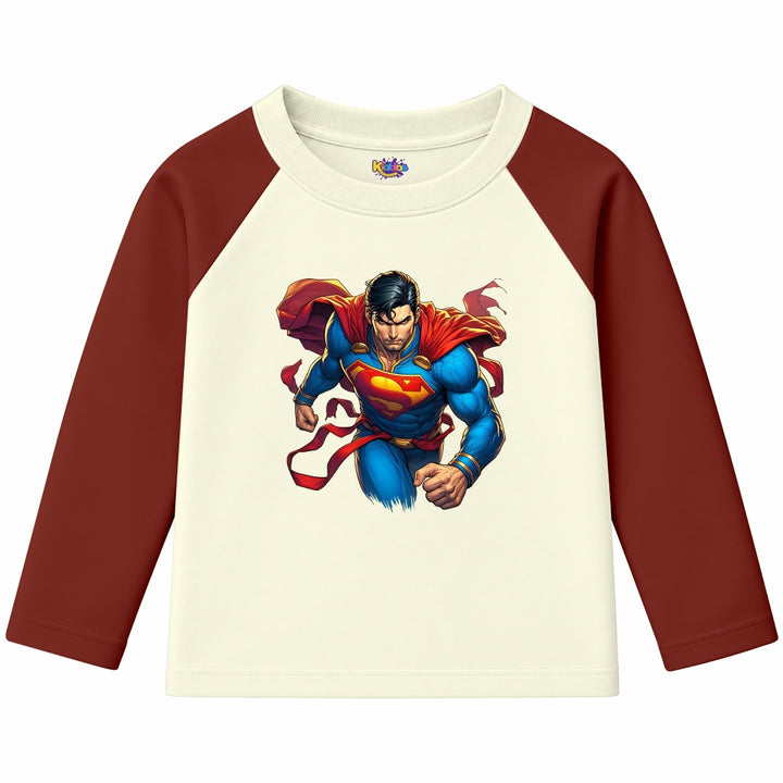 Superman Man of Steel (Ragnal Sleeve Shirt)