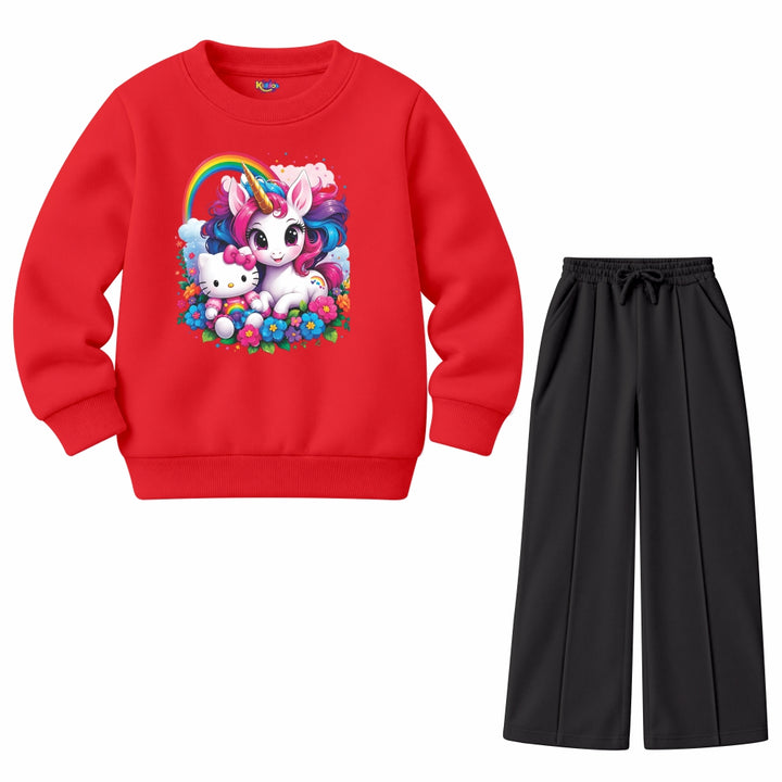 Hello Kitty Unicorn Rainbow (Fleece Pair)